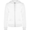 Felpa Donna con Zip e Cappuccio - Bianco