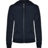 Felpa Donna con Zip e Cappuccio - Blu Navy