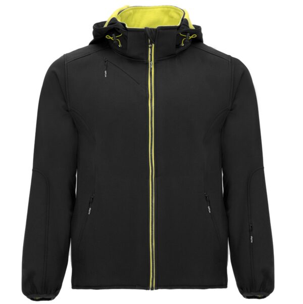Softshell 2 Strati - Nero/Lime Punch
