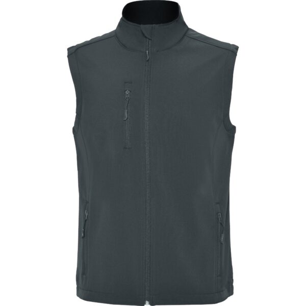 Gilet softshell a 2 strati con zip - Piombo Scuro