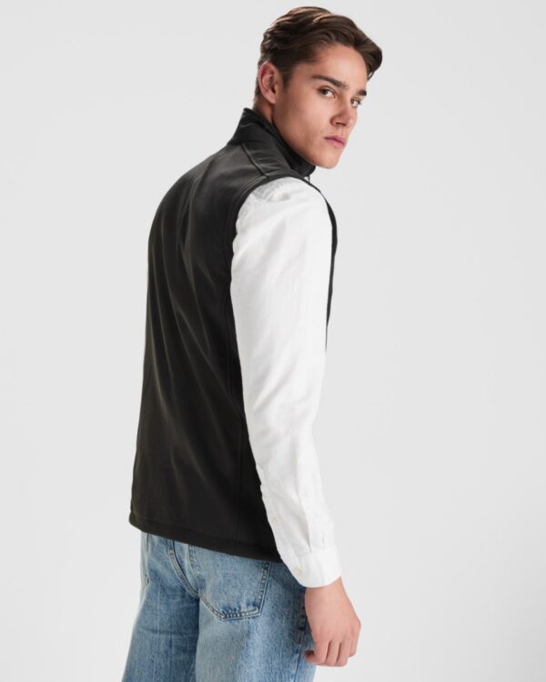 Gilet softshell a 2 strati con zip - dettaglio 1