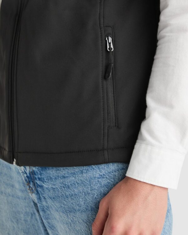 Gilet softshell a 2 strati con zip - dettaglio 2