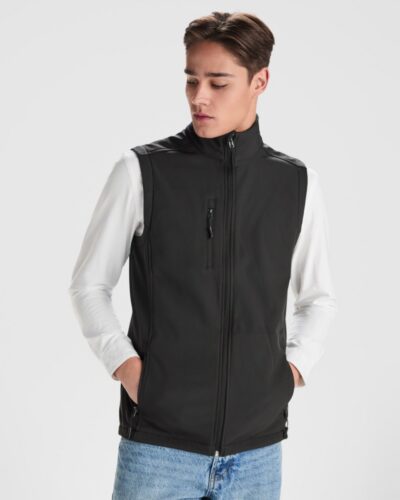 Gilet softshell a 2 strati con zip - modello 1