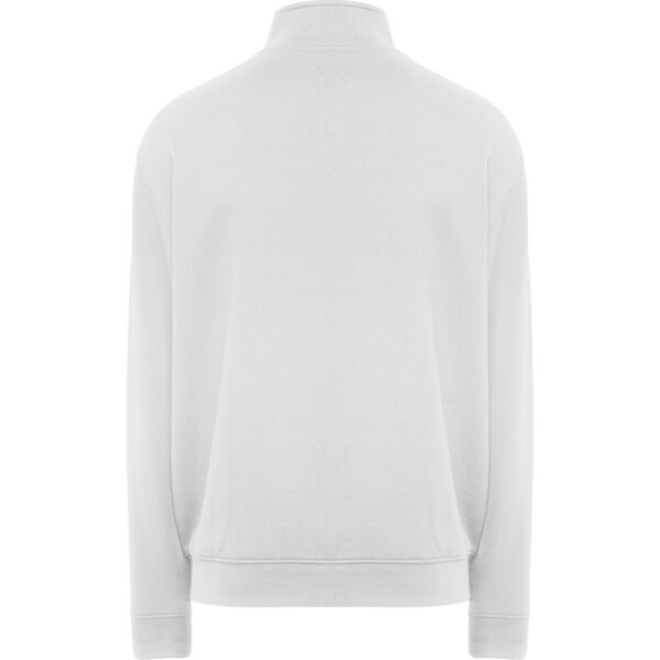 Felpa con Zip e Collo Alto - Bianco vista 1