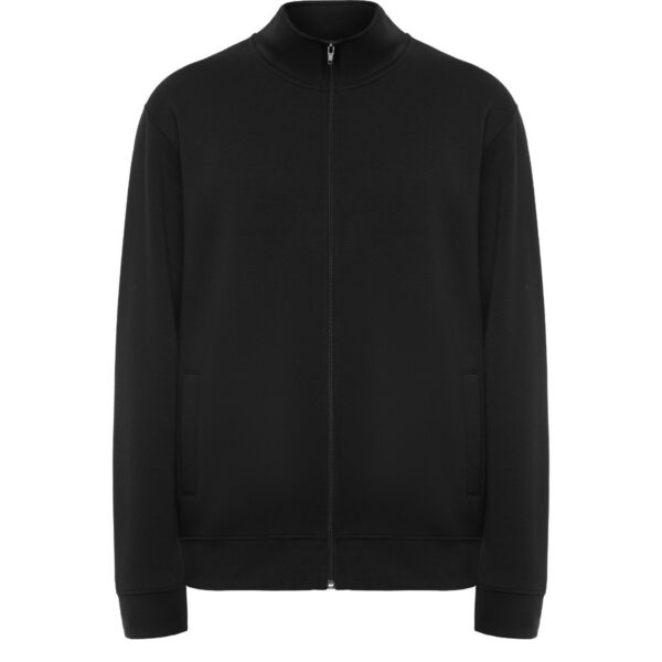 Felpa con Zip e Collo Alto - Nero