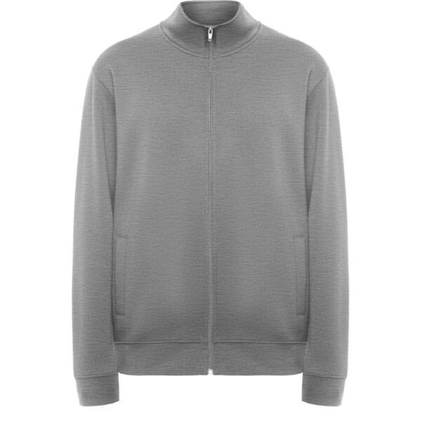 Felpa con Zip e Collo Alto - Grigio Vigore