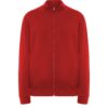 Felpa con Zip e Collo Alto - Rosso