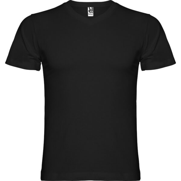 T-Shirt Scollo a V 155 g - Nero
