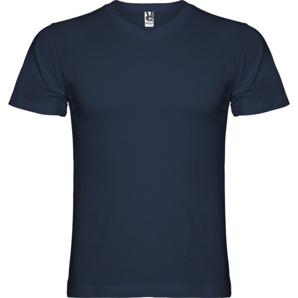 T-Shirt Scollo a V 155 g - Blu Navy