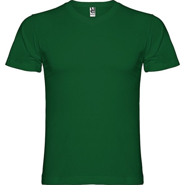 T-Shirt Scollo a V 155 g - Verde Bottiglia