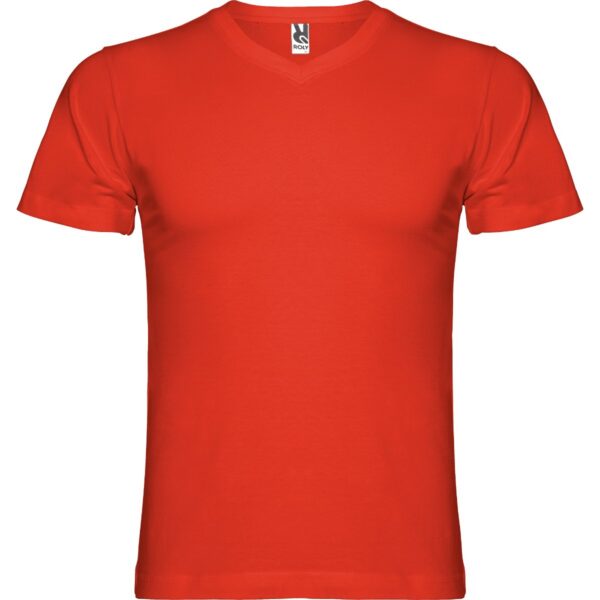T-Shirt Scollo a V 155 g - Rosso