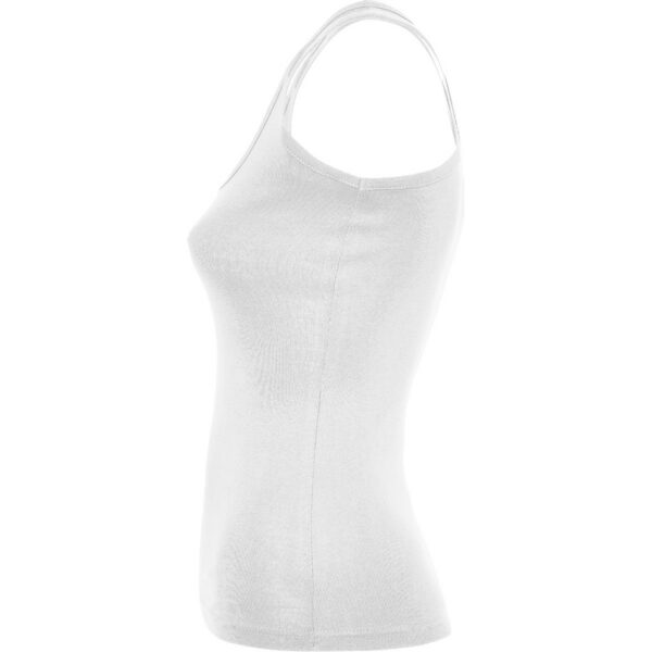 Canotta Donna Aderente - Bianco dettaglio 2
