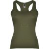 Canotta Donna Aderente - Verde Militare
