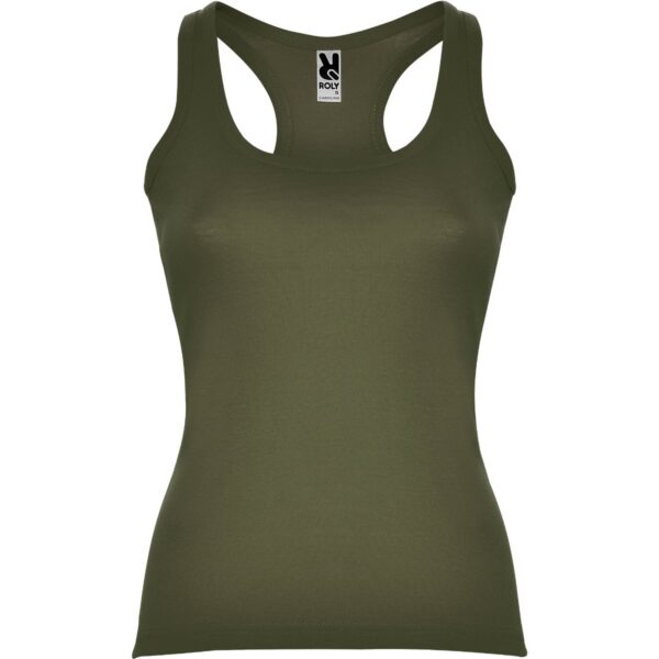 Canotta Donna Aderente - Verde Militare