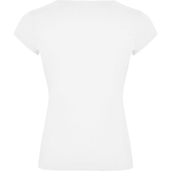 T-Shirt Donna Stretch Scollo a V - Bianco dettaglio 1