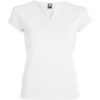 T-Shirt Donna Stretch Scollo a V - Bianco