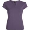 T-Shirt Donna Stretch Scollo a V - Lilla