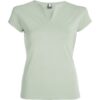 T-Shirt Donna Stretch Scollo a V - Verde Mist