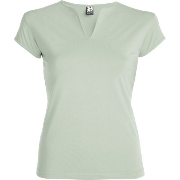 T-Shirt Donna Stretch Scollo a V - Verde Mist