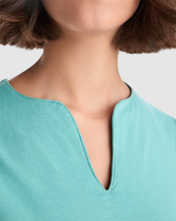 T-Shirt Donna Stretch Scollo a V - dettaglio 3
