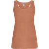 Canotta Donna Sagomata - Arancione Clay