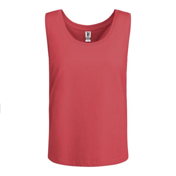Canotta Donna Fascia Larga - Rosso Crisantemo