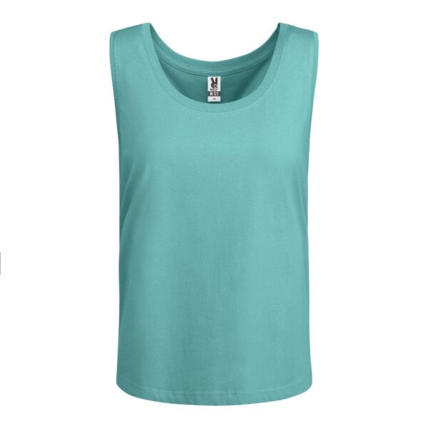 Canotta Donna Fascia Larga - Azzurro Dusty