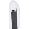 T-Shirt Tecnica Bicolore - Bianco/Piombo Scuro dettaglio 3