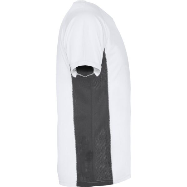 T-Shirt Tecnica Bicolore - Bianco/Piombo Scuro dettaglio 3