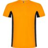 T-Shirt Tecnica Bicolore - Arancione Fluo/Nero
