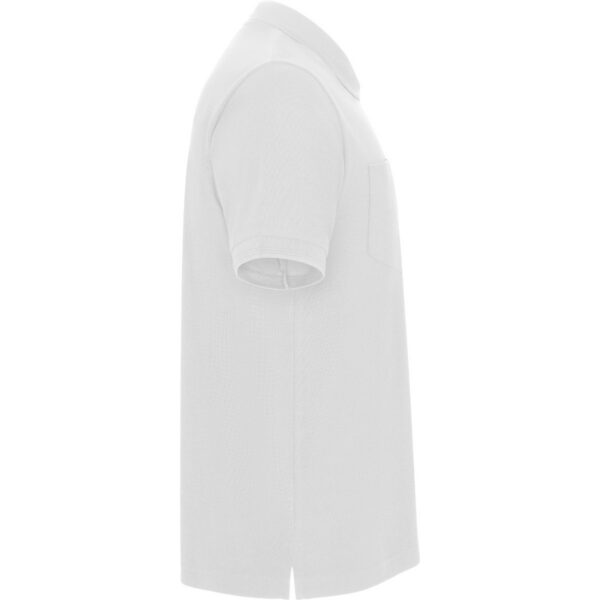 Polo con Taschino Anti-Pilling - Bianco vista 3