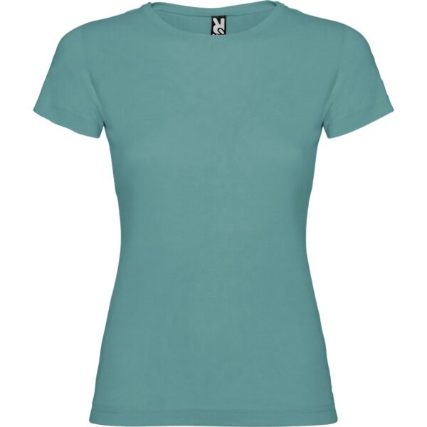 T-Shirt Donna Aderente - Azzurro Dusty