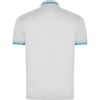 Polo Cotone Pettinato 230 g - Bianco/Turchese vista 1