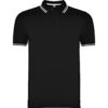 Polo Cotone Pettinato 230 g - Nero/Bianco