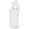 Polo Donna in Cotone - Bianco vista 2