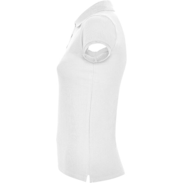 Polo Donna in Cotone - Bianco vista 2