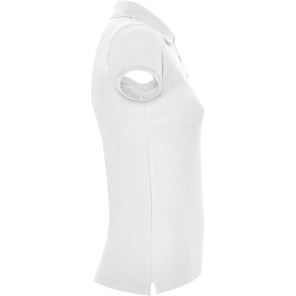 Polo Donna in Cotone - Bianco vista 3