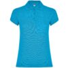 Polo Donna in Cotone - Turchese