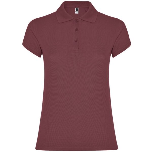 Polo Donna in Cotone - Berry Red
