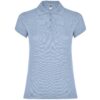 Polo Donna in Cotone - Azzurro Zen