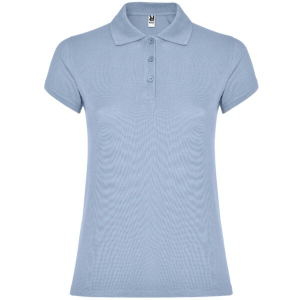 Polo Donna in Cotone - Azzurro Zen
