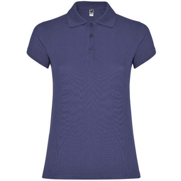 Polo Donna in Cotone - Blu Denim