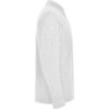 Polo Manica Lunga in Cotone - Bianco vista 3