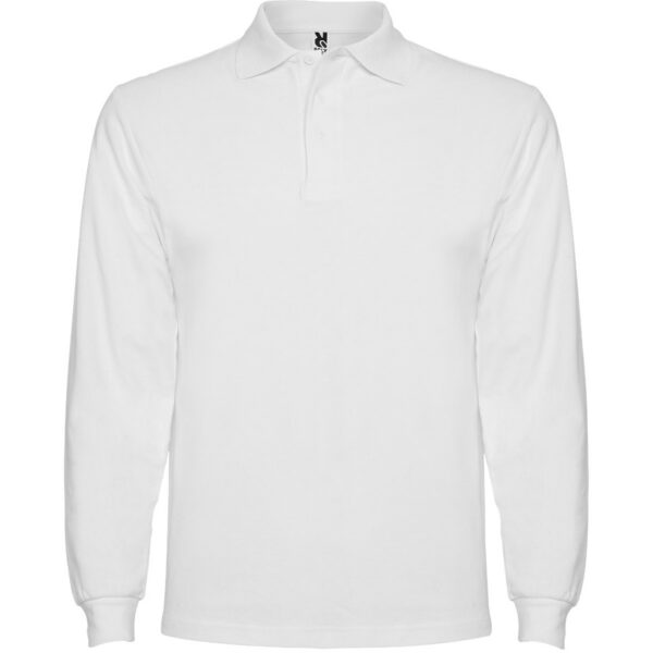 Polo Manica Lunga in Cotone - Bianco