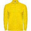 Polo Manica Lunga in Cotone - Giallo