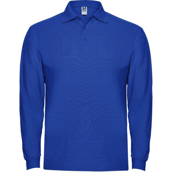 Polo Manica Lunga in Cotone - Royal