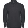 Polo Manica Lunga in Cotone - Piombo Scuro