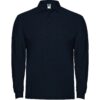 Polo Manica Lunga in Cotone - Blu Navy