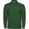 Polo Manica Lunga in Cotone - Verde Bottiglia