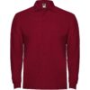 Polo Manica Lunga in Cotone - Granata
